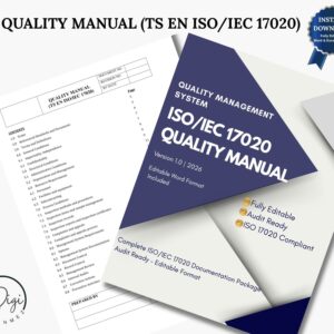 ISO/IEC 17020 Quality Manual Editable Word Document Audit Ready Template for Inspection Bodies
