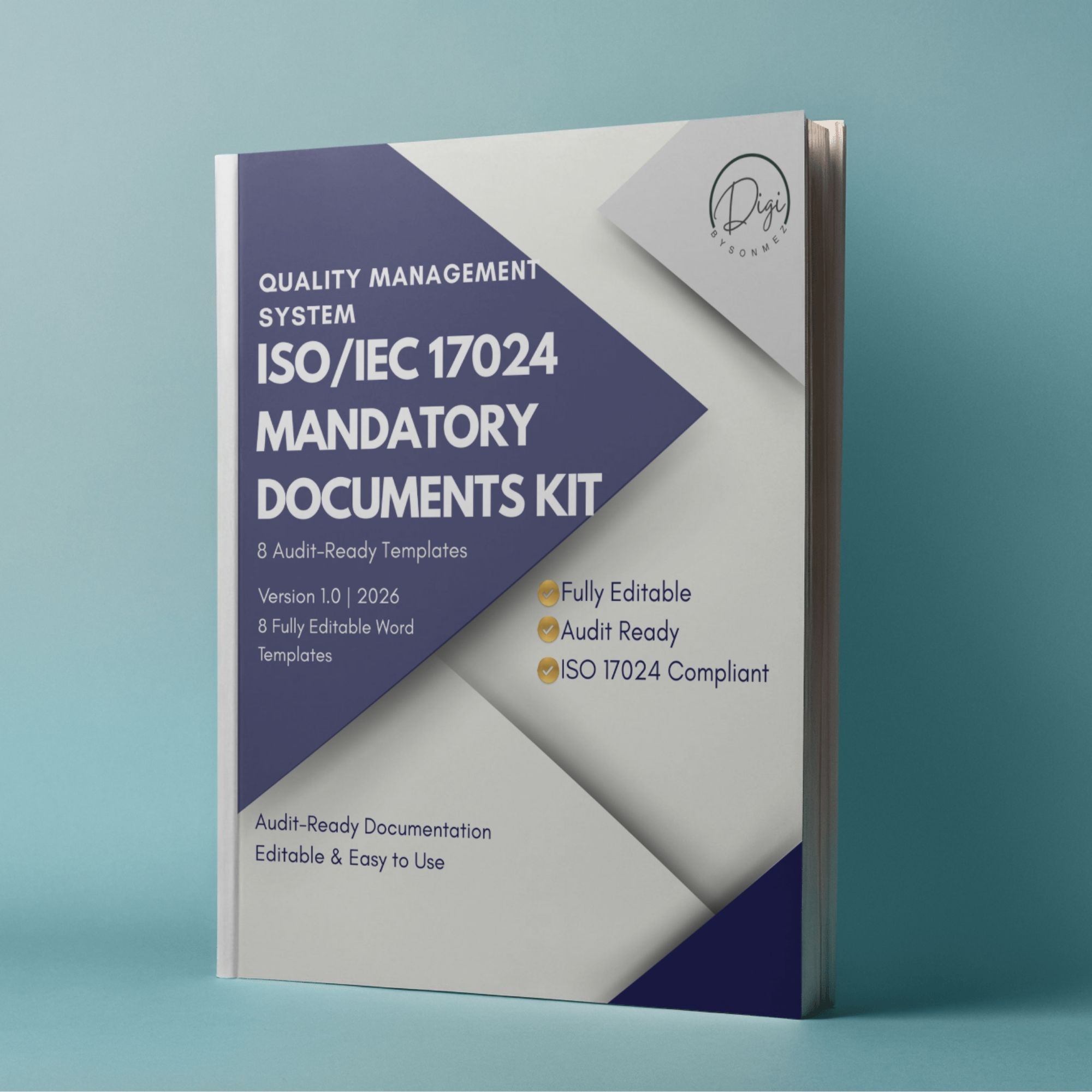 ISO 17024 mandatory documents kit cover – professional certification documentation template