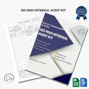 ISO 9001 internal audit kit with sample documents and templates, audit-ready quality management system
