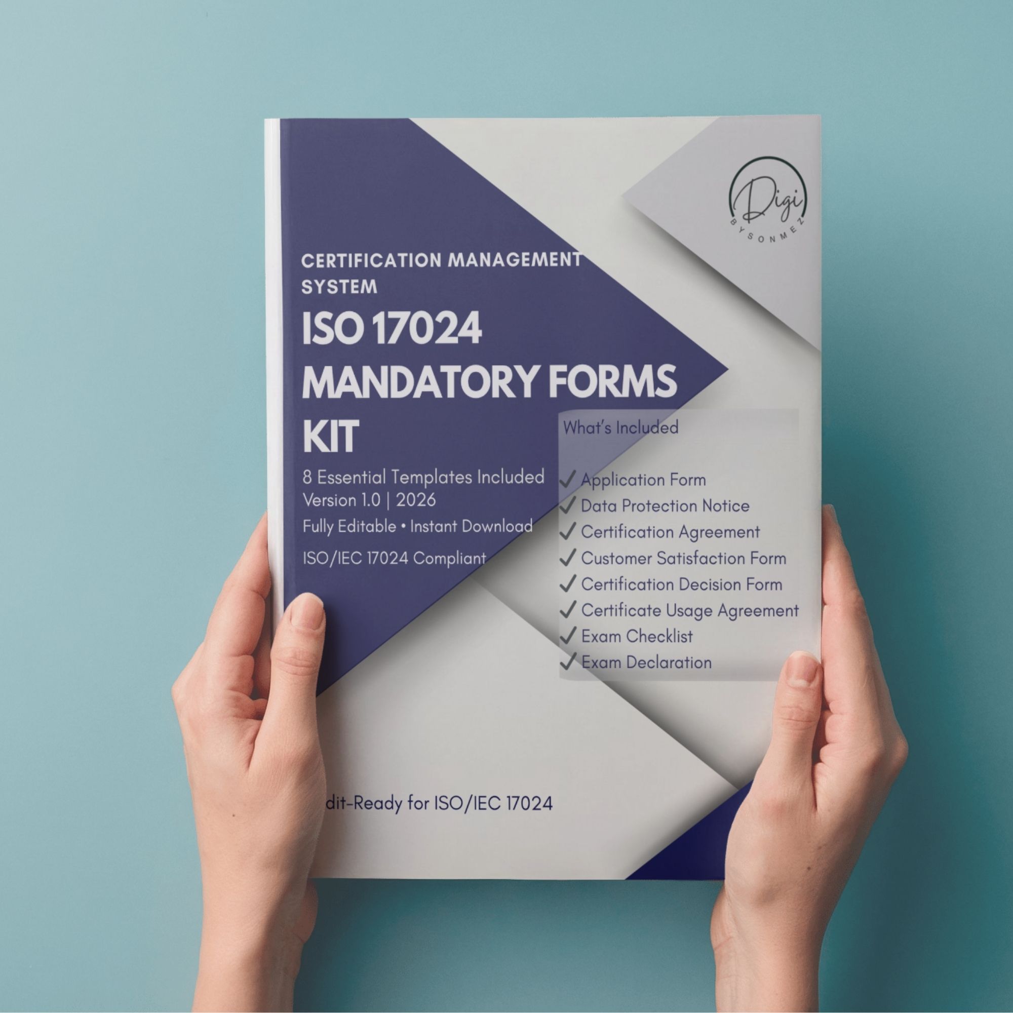 iso 17024 mandatory forms kit editable certification templates audit ready