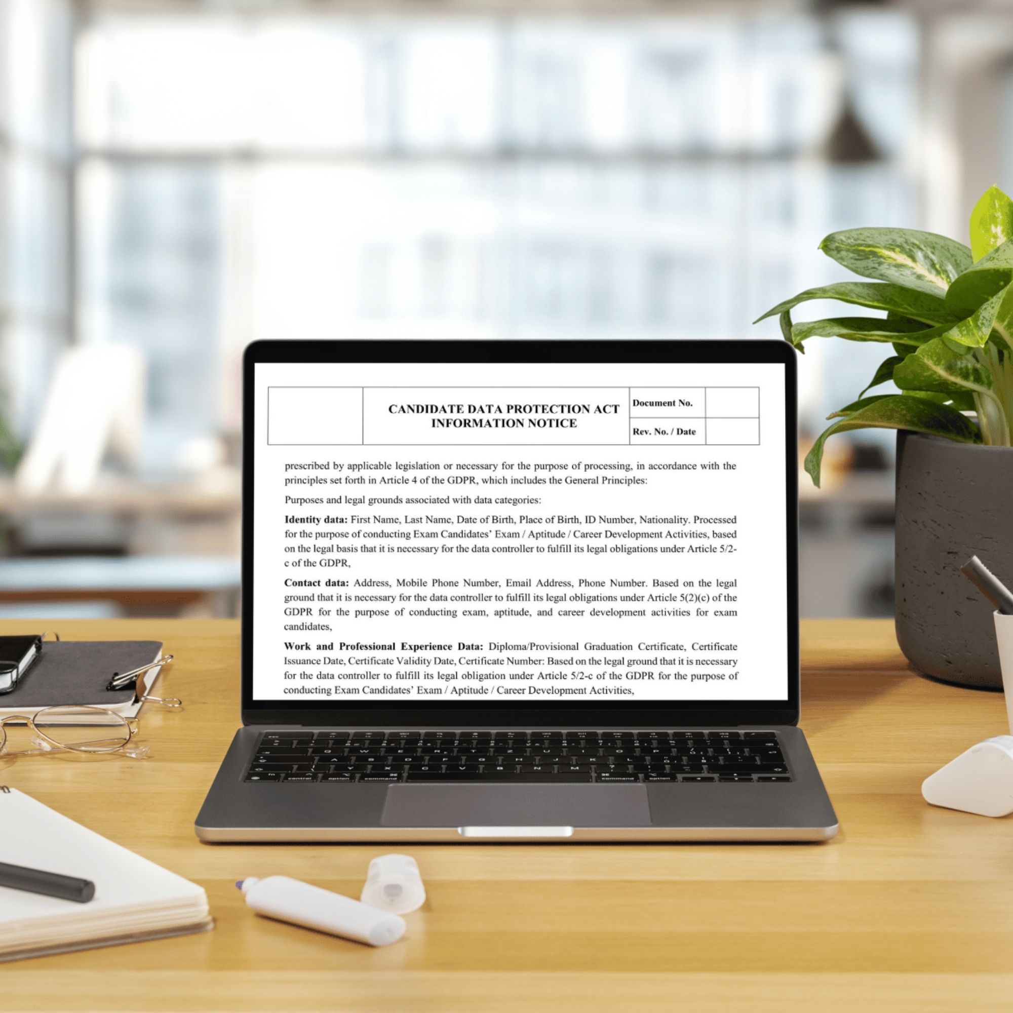 iso 17024 certification templates editable forms on laptop audit ready documents